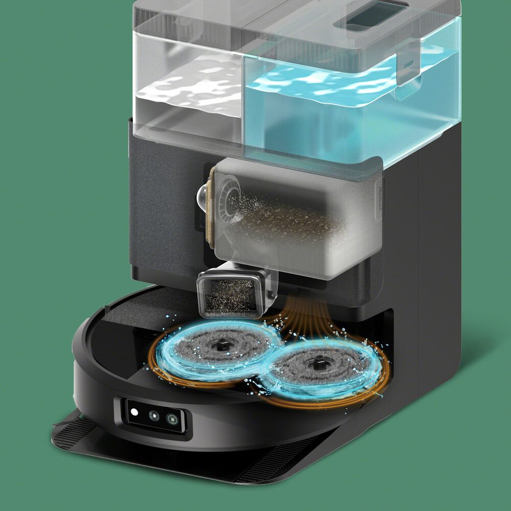 Base AutoWash™ avec séchage des lingettes à l’air chaud