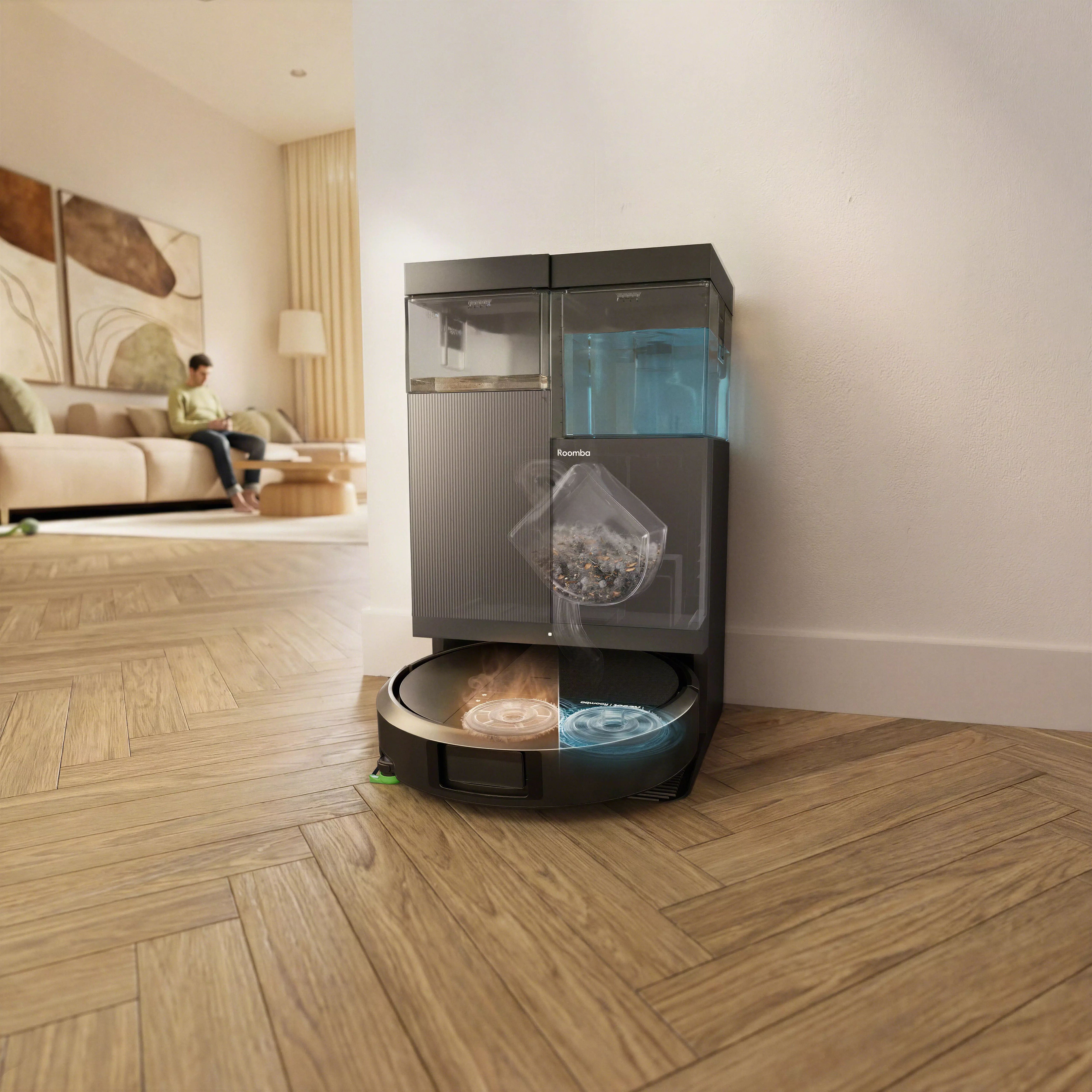Roomba® Plus 415 Combo Robot + AutoWash™ Dock - Black