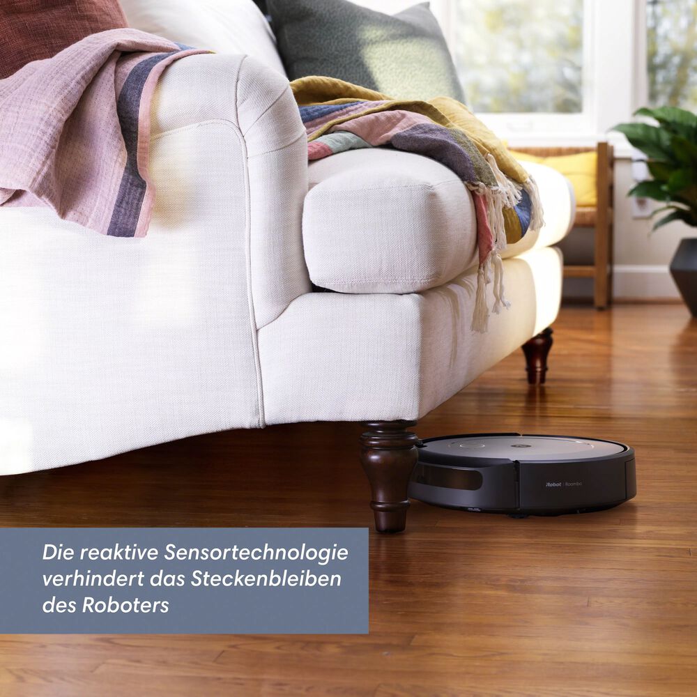 Bleibt nicht h&auml;ngen, wenn er saugen sollte.