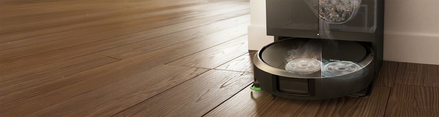 Maakt vloeren en zichzelf grondig schoon voor schoonmaken op hoger niveau. 