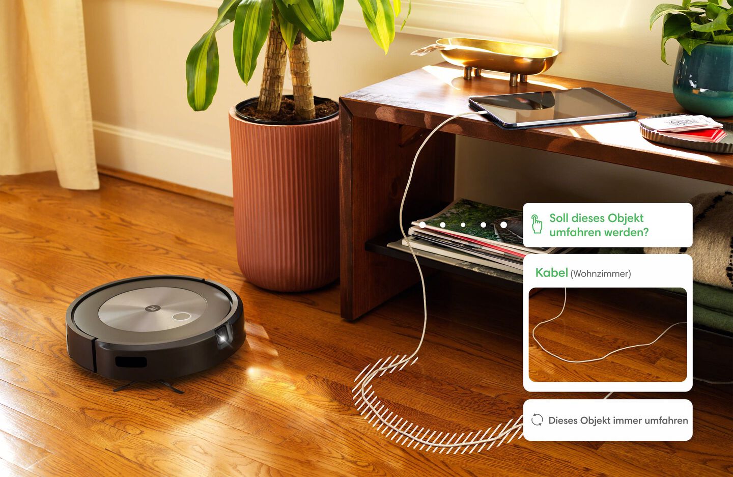 Festlegen von Elementen die ein Roomba vermeiden soll