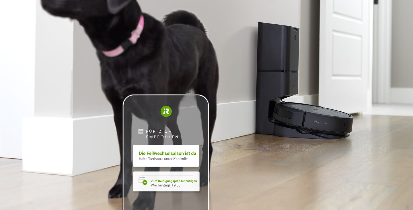 Ein Roomba mit Telefonplanungsoption