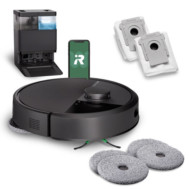 Roomba® Combo 405 Plus + Base AutoWash™ – Preto + Acessórios extras