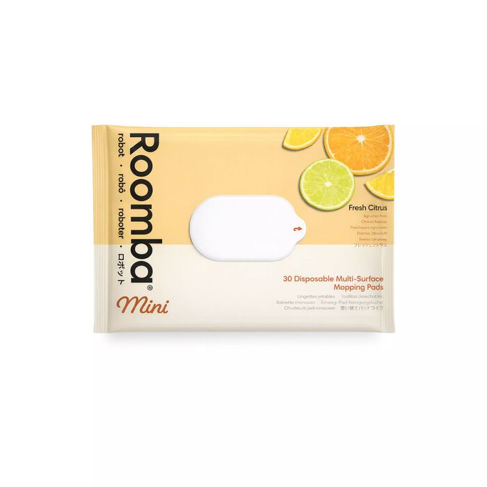 Wegwerpdweilpads voor alle vloertypen voor Roomba&reg; Mini Robots, 1 set van 30 pads, fris en citrus, , large image number 0