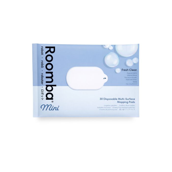 Wegwerpdweilpads voor alle vloertypen voor Roomba&reg; Mini Robots, 1 set van 30 pads, fris en schoon, , large image number 0