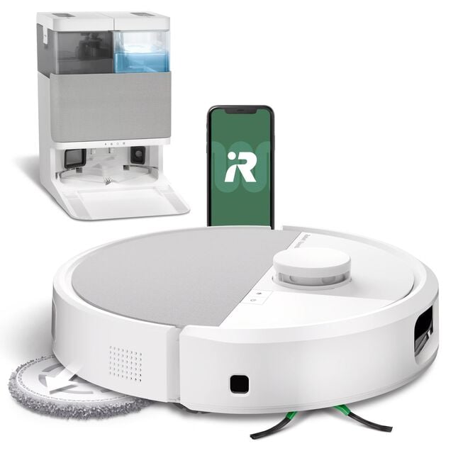 Robot Roomba® Plus 505 Combo + base AutoWash™ - Blanc