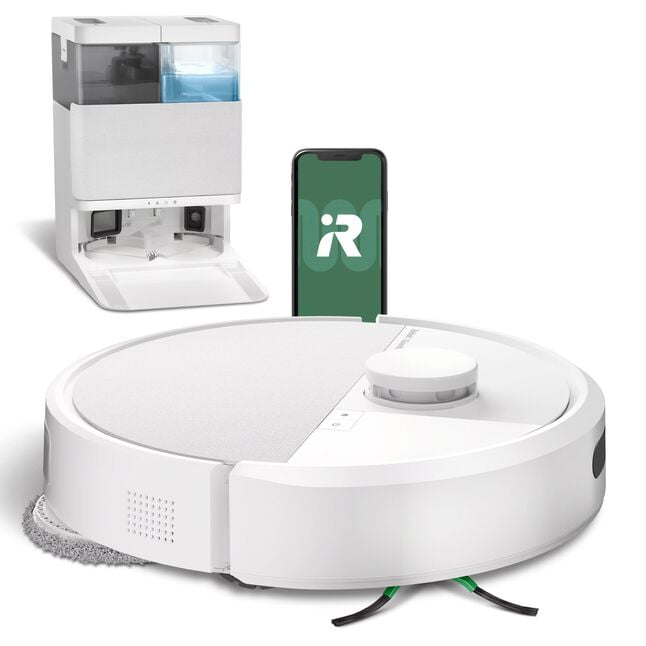 Robot Roomba® Plus 405 Combo + base AutoWash™ - Blanc