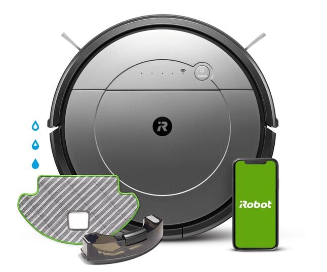 Robot aspirateur et laveur de sols Roomba Combo® connecté au Wi-Fi