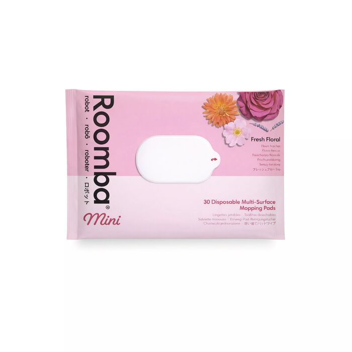 Wegwerpdweilpads voor alle vloertypen voor Roomba&reg; Mini Robots, 1 set van 30 pads, frisse bloemen, , large image number 0