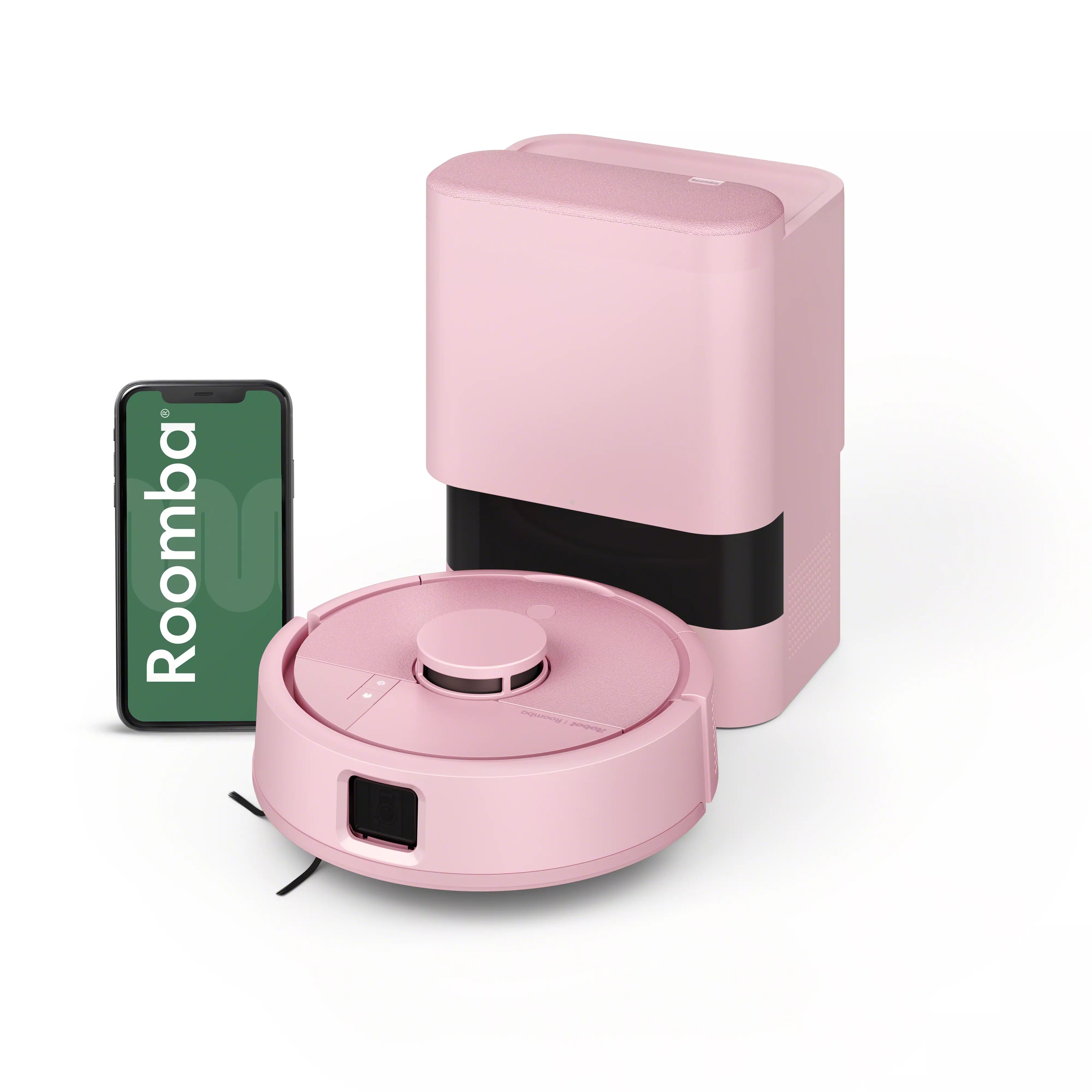Roomba® Mini robotstofzuiger en dweilrobot + AutoEmpty™ Dock - Roze
