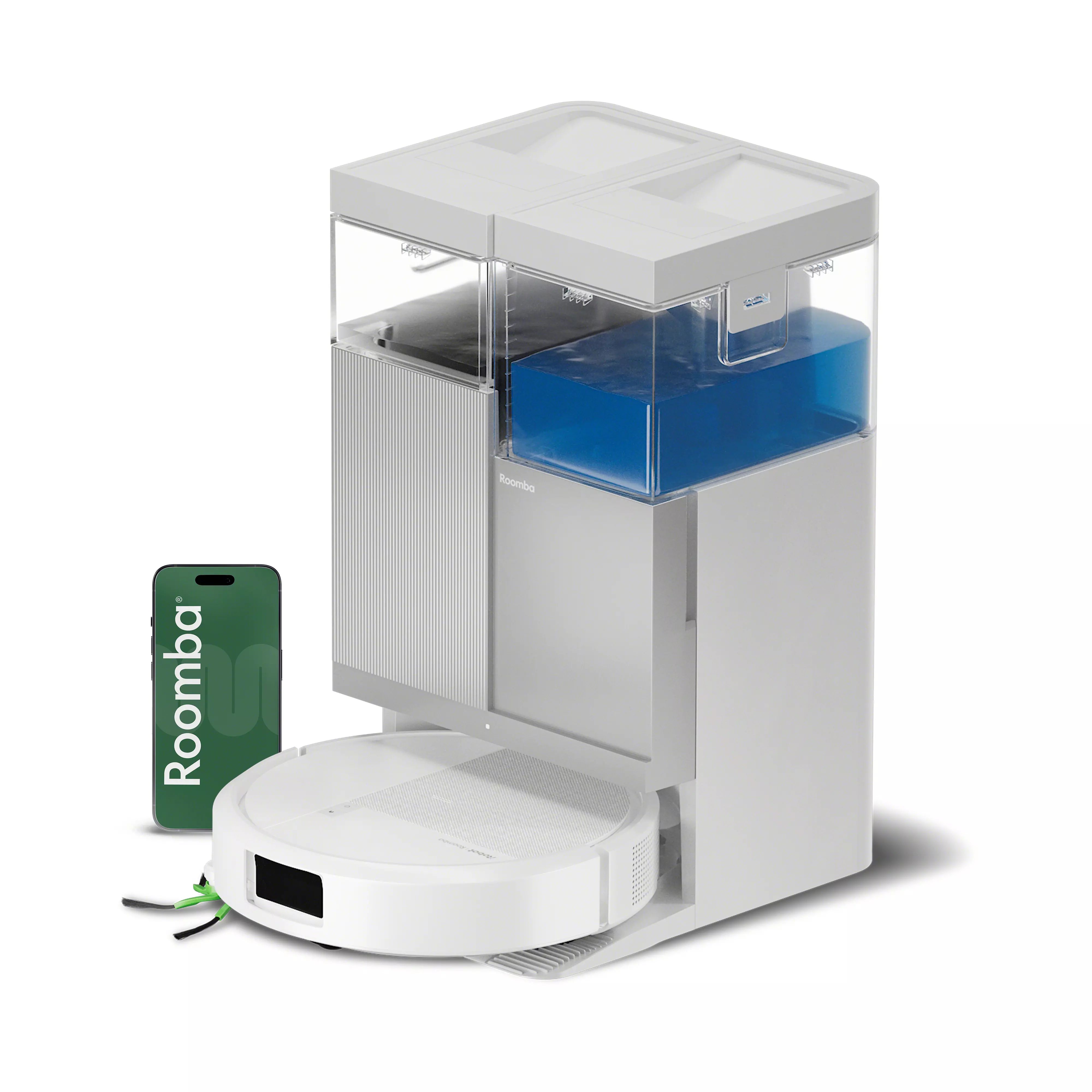Robot Roomba® Plus 415 Combo con Base AutoWash™ - Blanco
